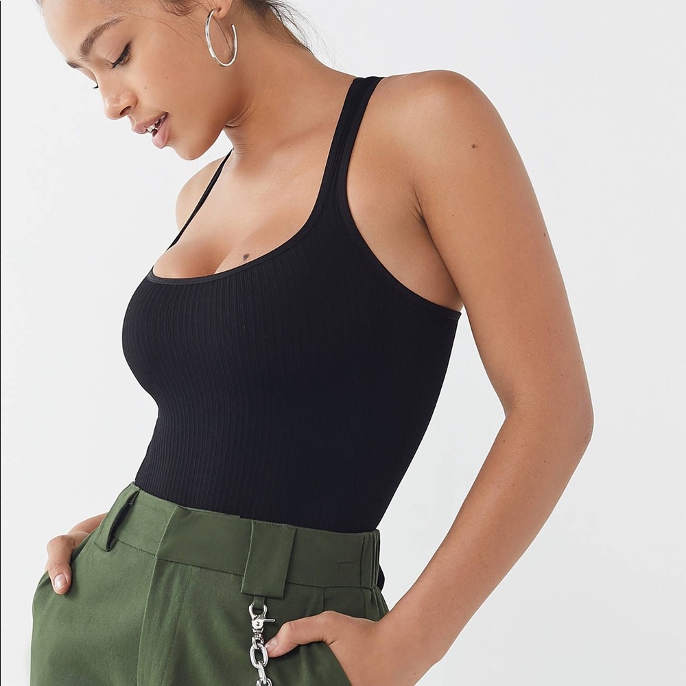 Black Seamless Bodysuit